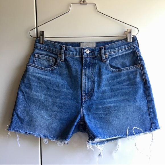 EVERLANE The Cheeky Jean high waisted cutoff jean shorts size 29 - Picture 6 of 16